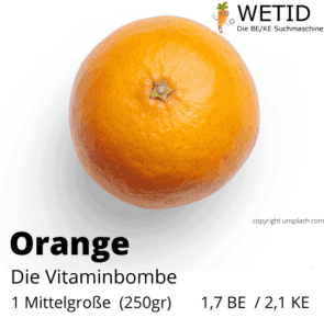 Obst Diabetiker Orange