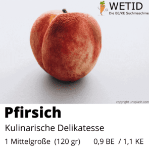 Obst Diabetes Pfirsich